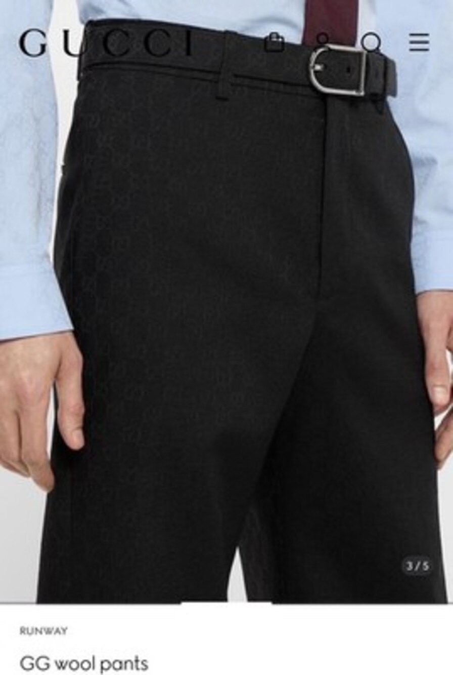 Gucci Wool gg Pants